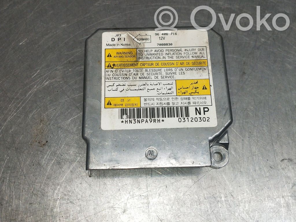 Daewoo Nubira Airbag control unit/module 