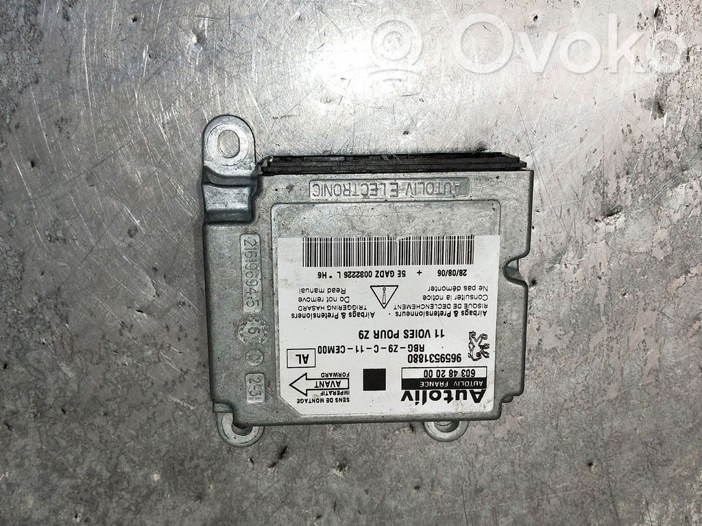 Peugeot 607 Unitate/modul de comandă airbaguri 