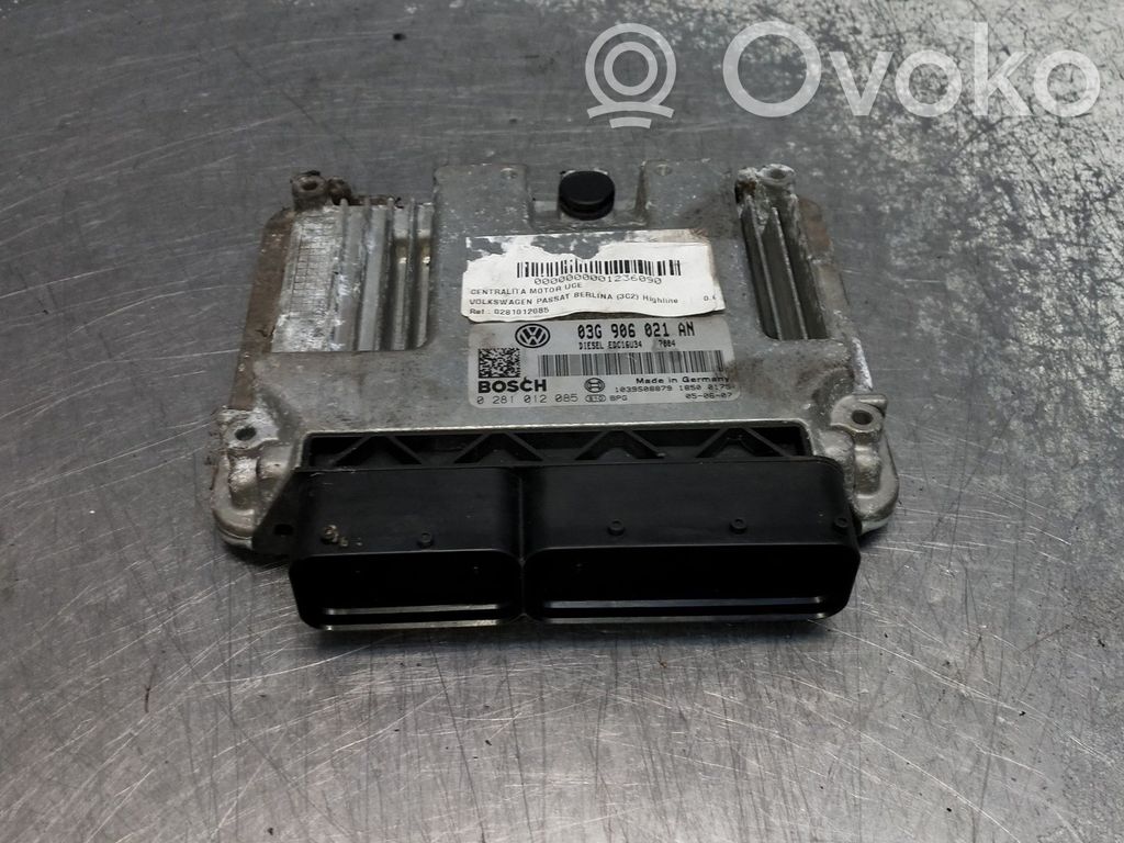 Engine control unit/module   0281012085,03G906021AN