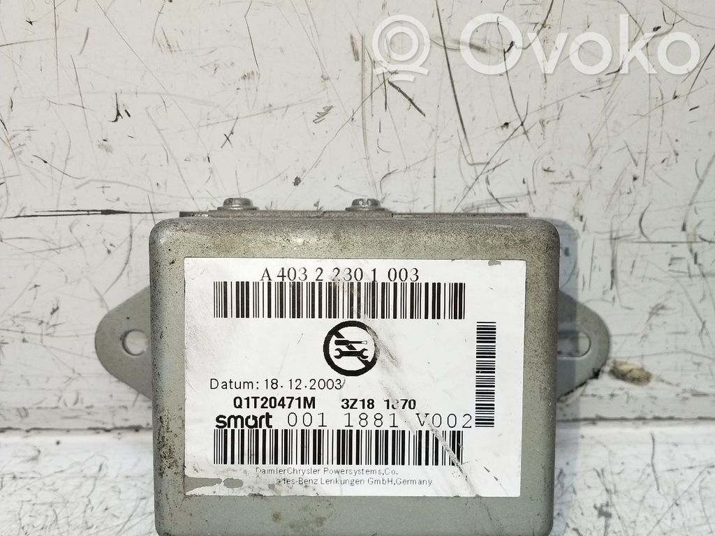 Autres unités de commande / modules   A40322301003