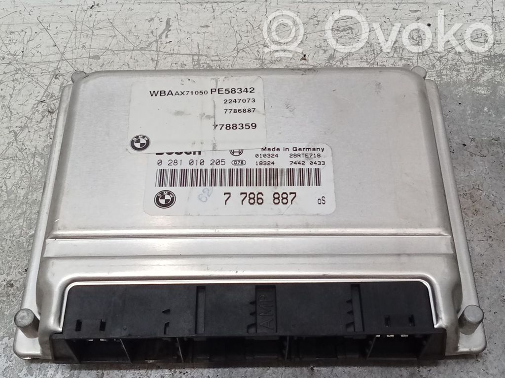 Unidad de control/módulo del motor   0281010205,7786887