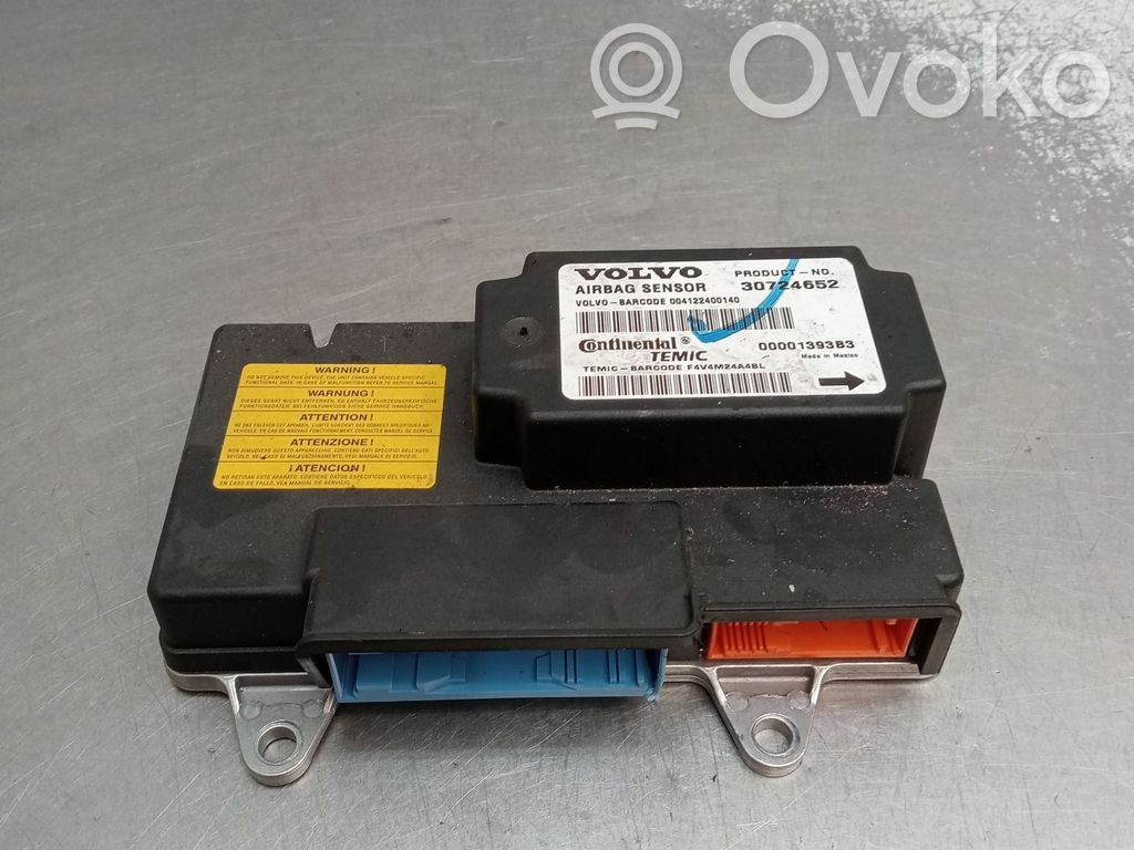 Unidad de control/módulo del Airbag   30724652,00001393B3
