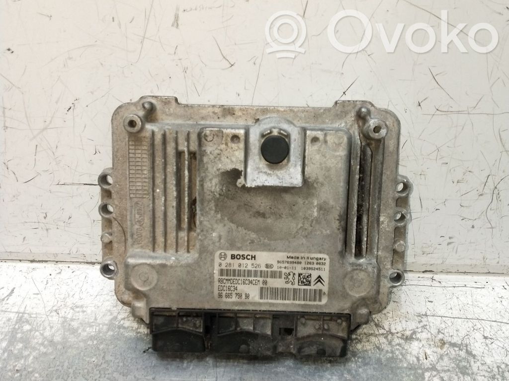 Engine control unit/module   0281012562,9666579080,1039S24511