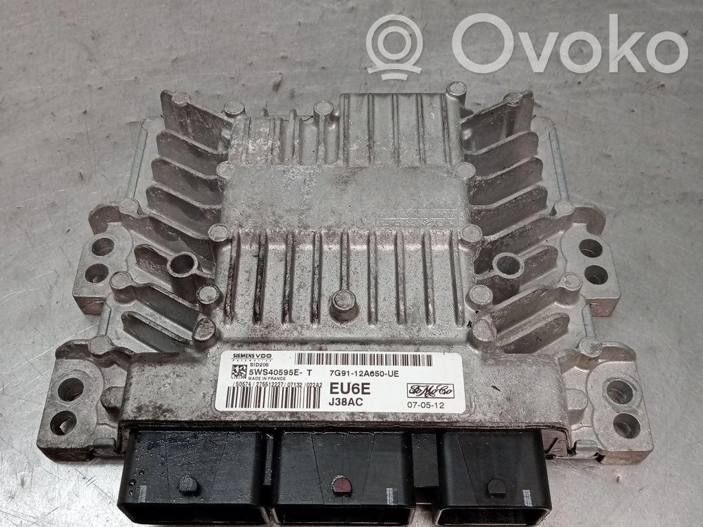 Engine control unit/module   5WS40595ET,7G9112A650UE