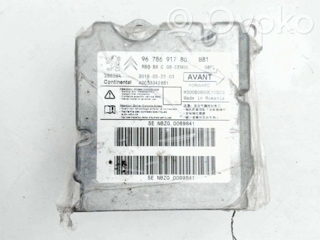 Airbag control unit/module   9678691780,9678691780