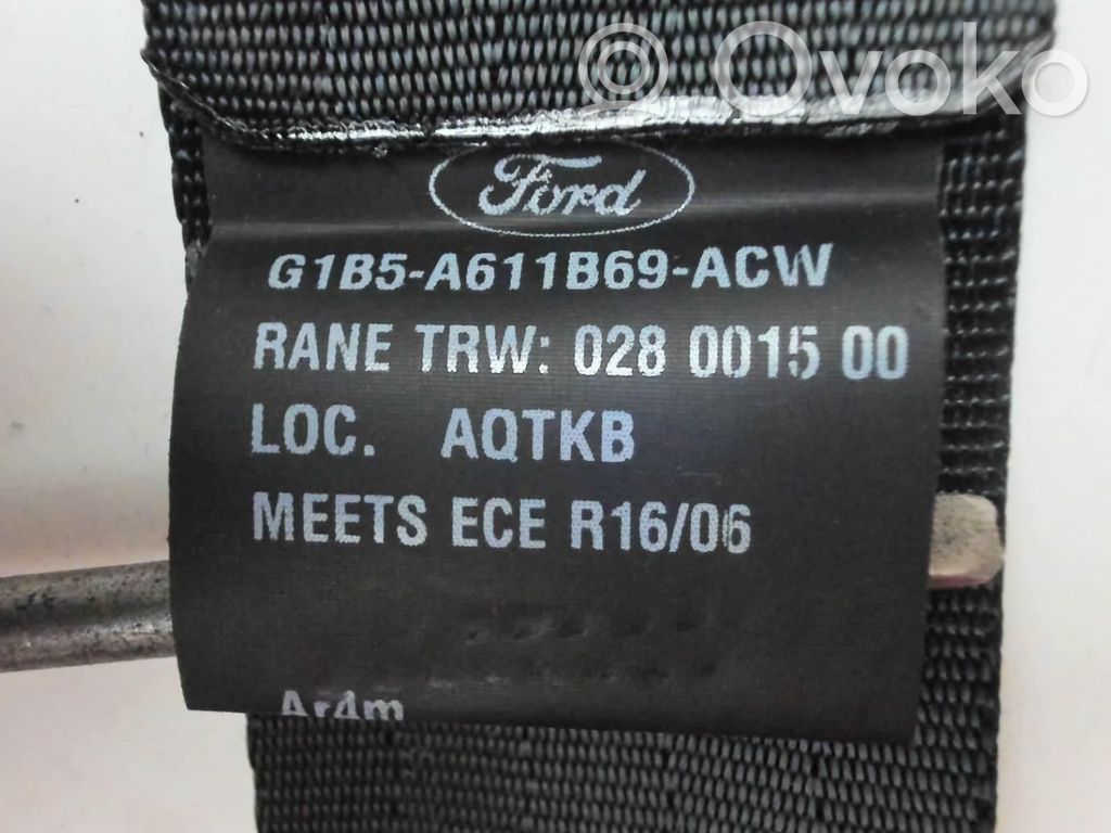 Ford Ka Cinturón trasero 