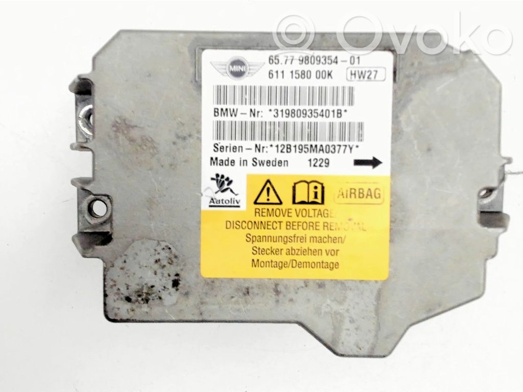 Mini One - Cooper R56 Unitate/modul de comandă airbaguri 