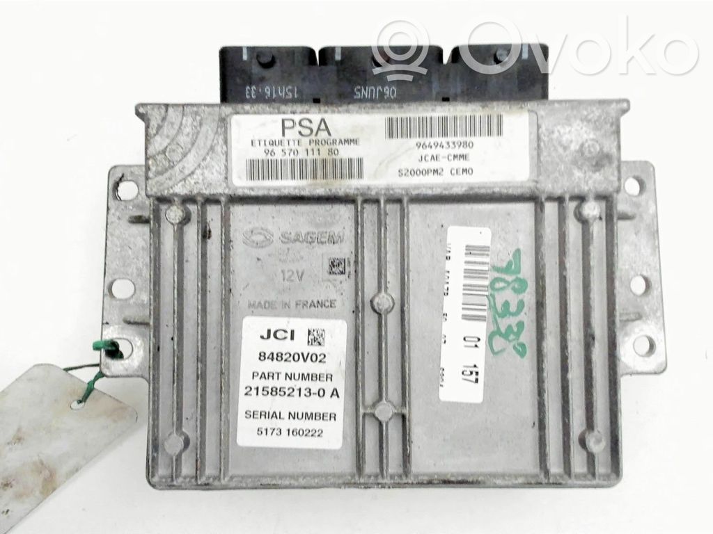 Peugeot 1007 Engine control unit/module 