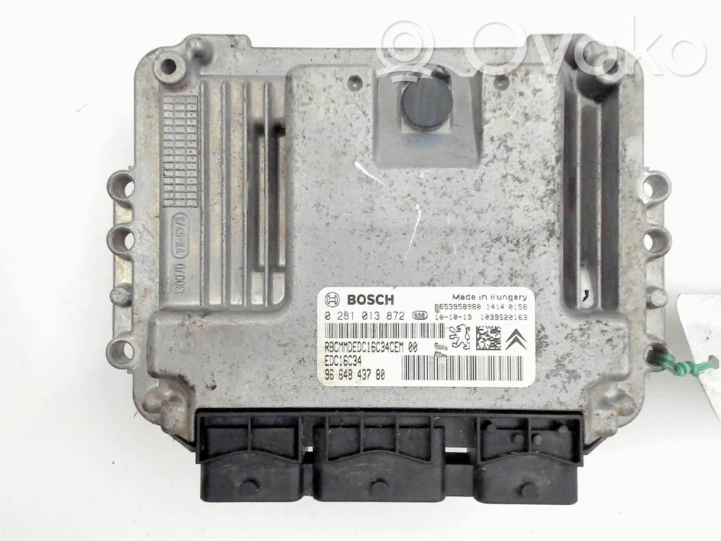 Peugeot Partner Engine control unit/module 