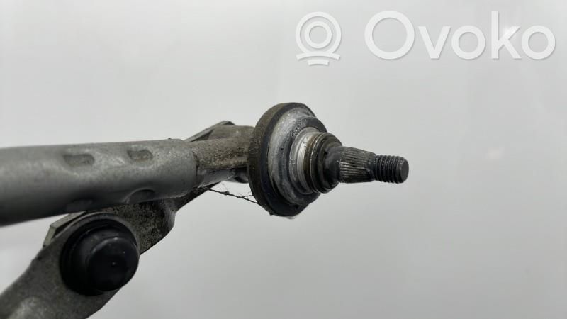 Front wiper linkage and motor