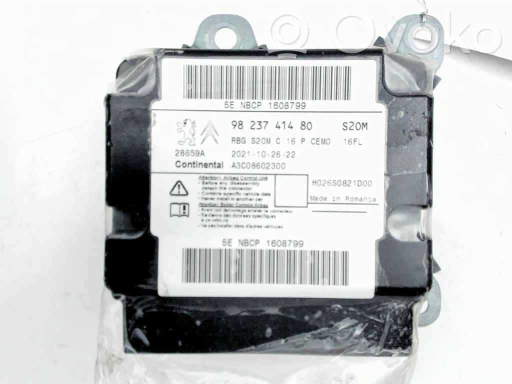 Airbag control unit/module   1687223480,9823741480