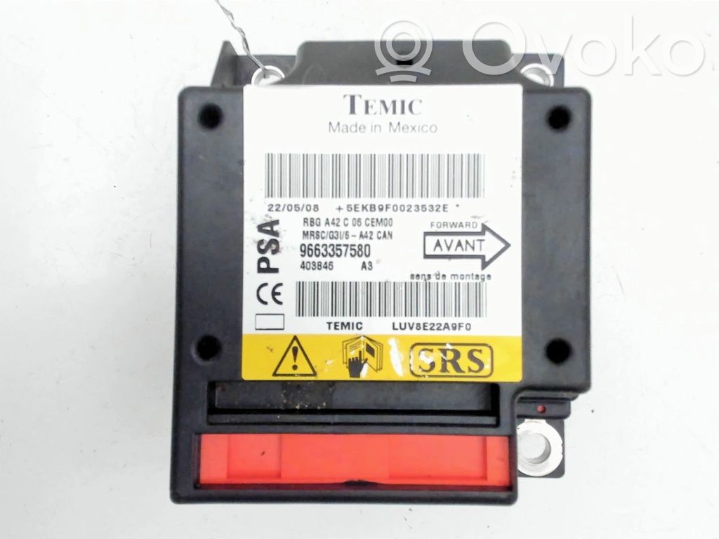 Citroen C3 Pluriel Airbag control unit/module 