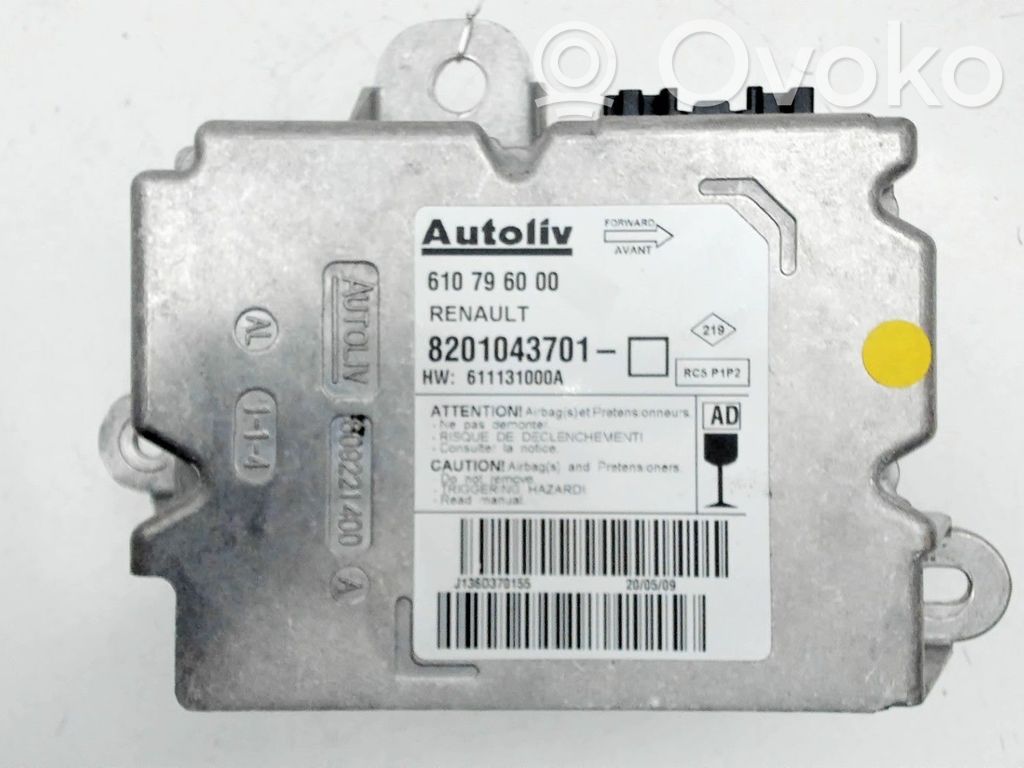 Renault Grand Modus Centralina/modulo airbag