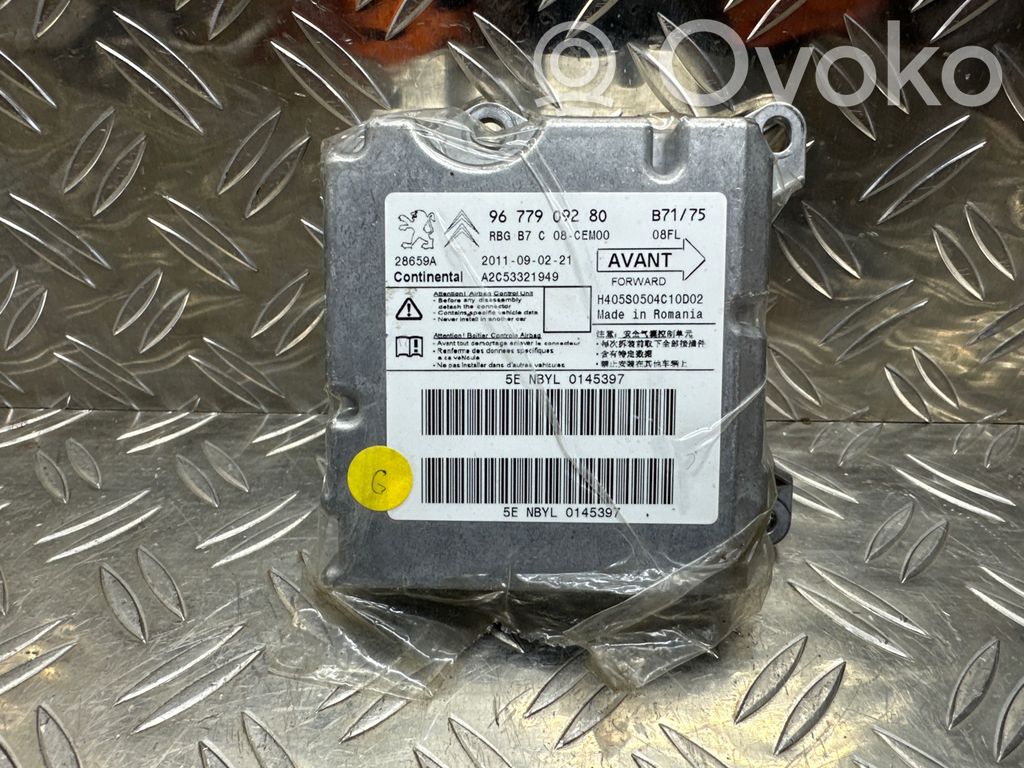 Peugeot 308 Airbag control unit/module 