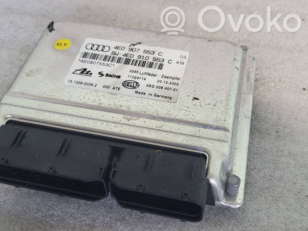 Audi A8 S8 D3 4E Pakabos valdymo blokas 