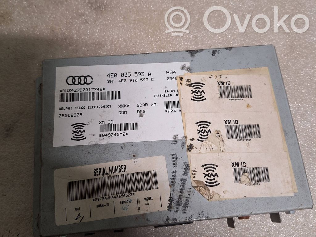 Audi A8 S8 D3 4E Head unit multimedia control 