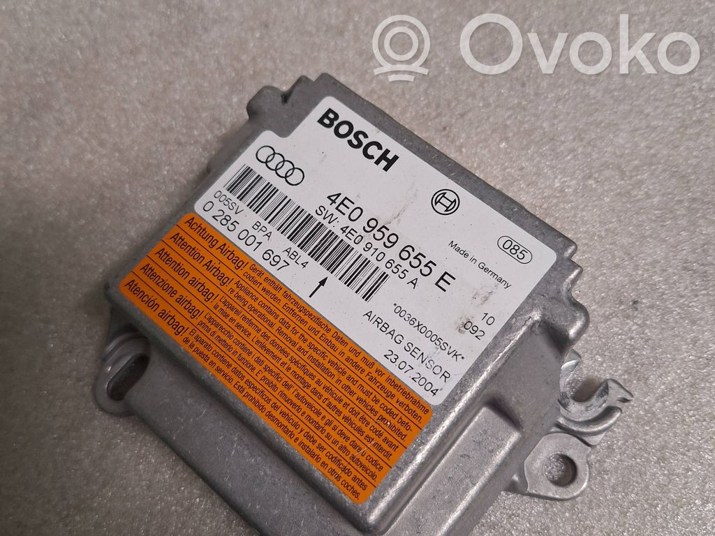 Audi A8 S8 D3 4E Airbag control unit/module 