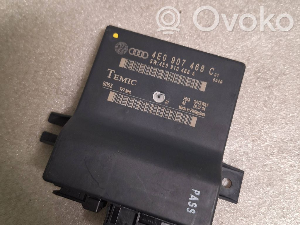 Audi A8 S8 D3 4E Gateway control module 