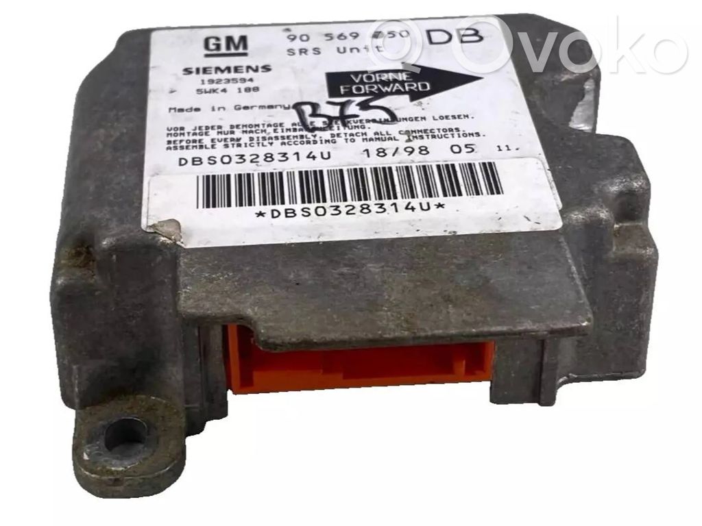 Opel Vectra B Airbag control unit/module 