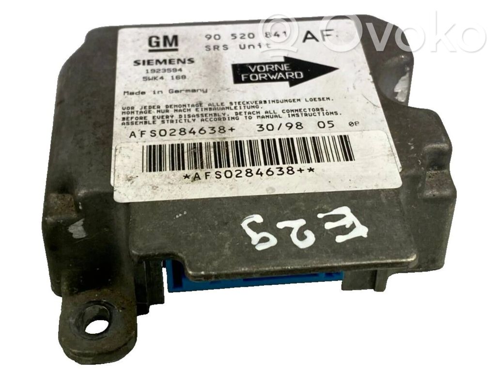 Opel Astra J Airbag control unit/module 