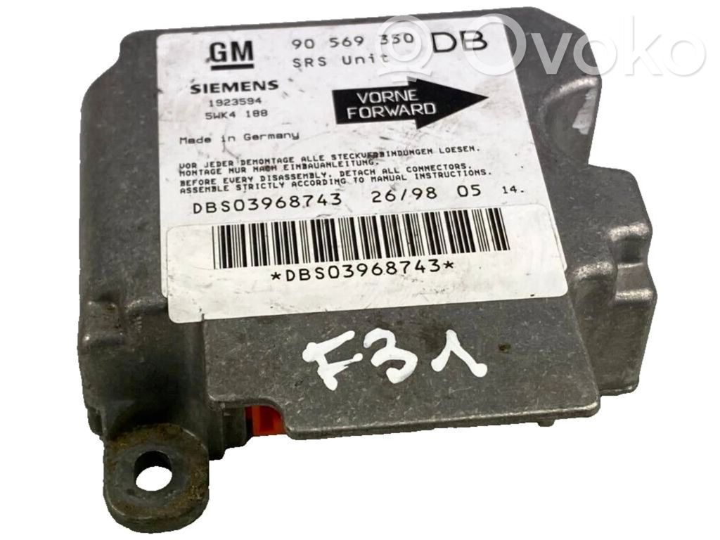 Opel Vectra B Airbag control unit/module 