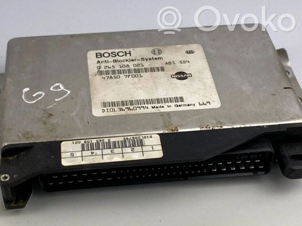 ABS control unit/module   478507F001,0265108021,D10036960994