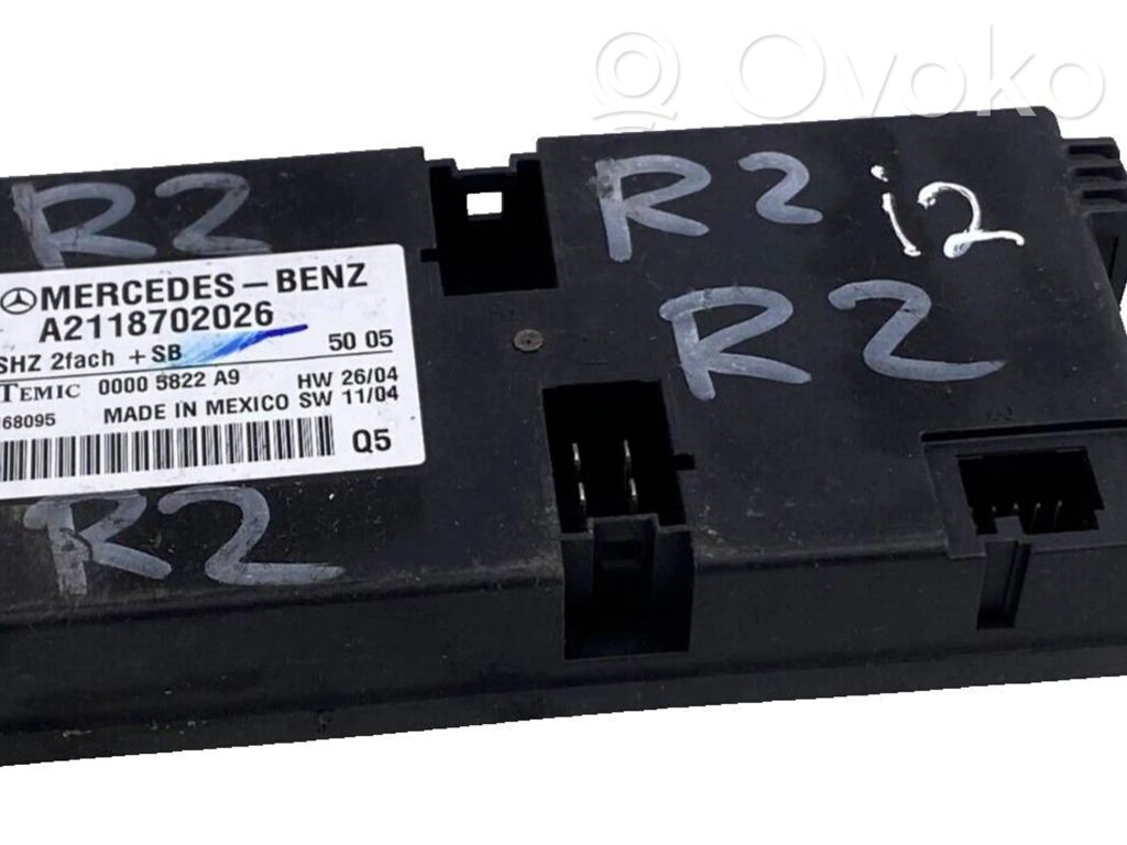Mercedes-Benz ML W164 Module de commande de siège 