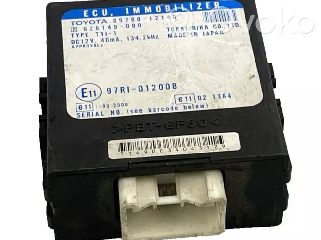 Toyota Corolla E120 E130 Immobilizer control unit/module 