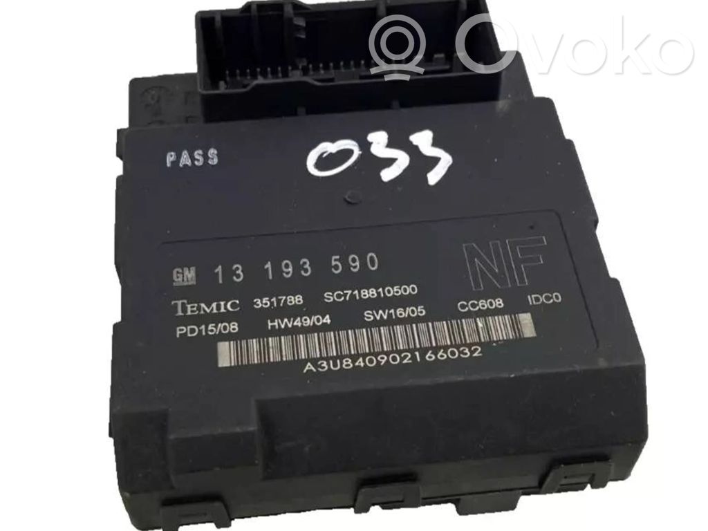 Opel Signum Comfort/convenience module 