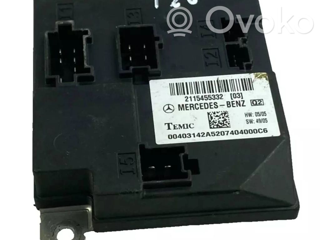 Mercedes-Benz CLS C219 Comfort/convenience module 