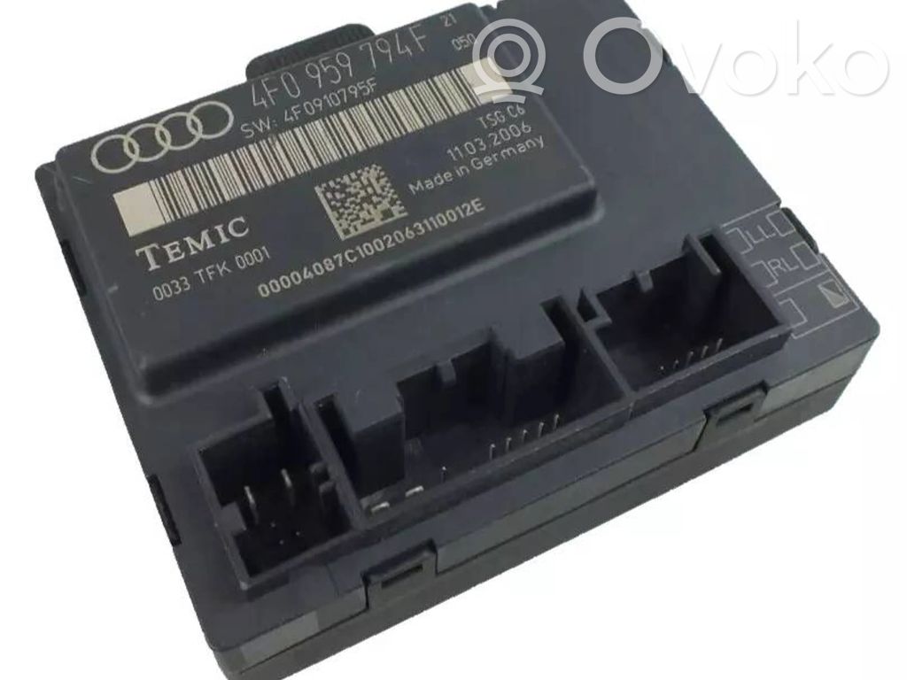 Audi A6 S6 C6 4F Door control unit/module 