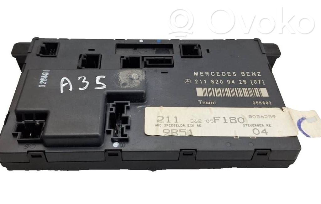 Mercedes-Benz E W211 Door control unit/module 