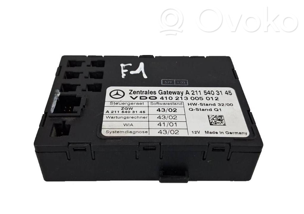 Mercedes-Benz C W203 Gateway control module 