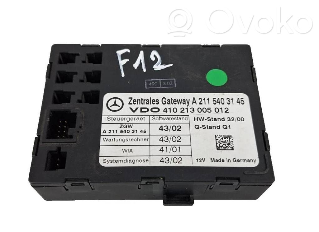 Mercedes-Benz C W203 Gateway control module 