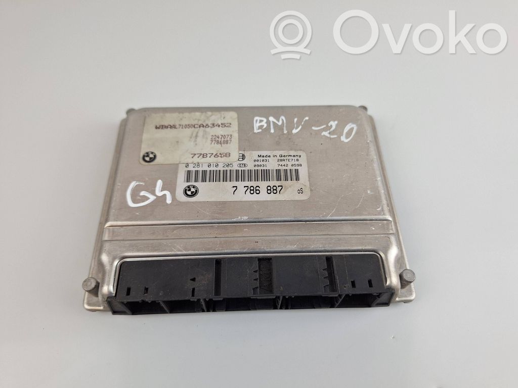 Unidad de control/módulo del motor   7786887,0281010205