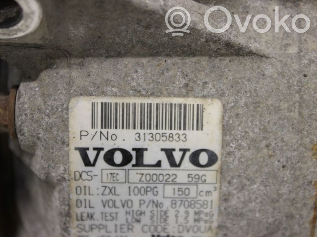 Volvo V70 Ilmastointilaitteen kompressorin pumppu (A/C) 