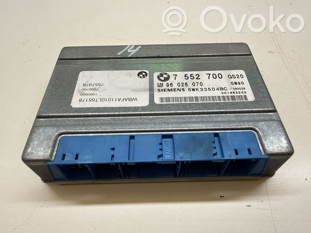 Pārnesumkārbas vadības bloks   7552700,96026070,5WK33504BC