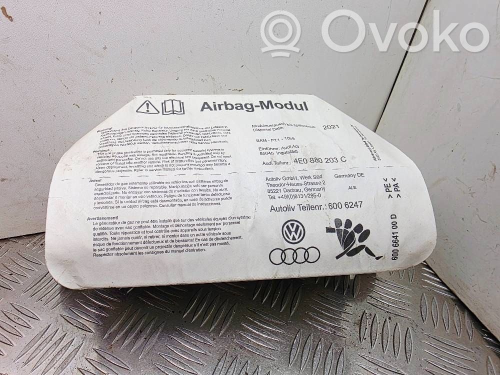 Audi A8 S8 D3 4E Pasažiera drošības spilvens 