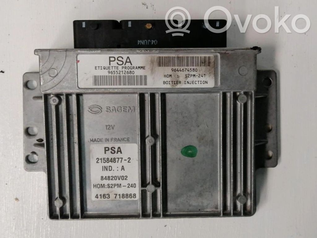 Engine control unit/module ECU   9655212680