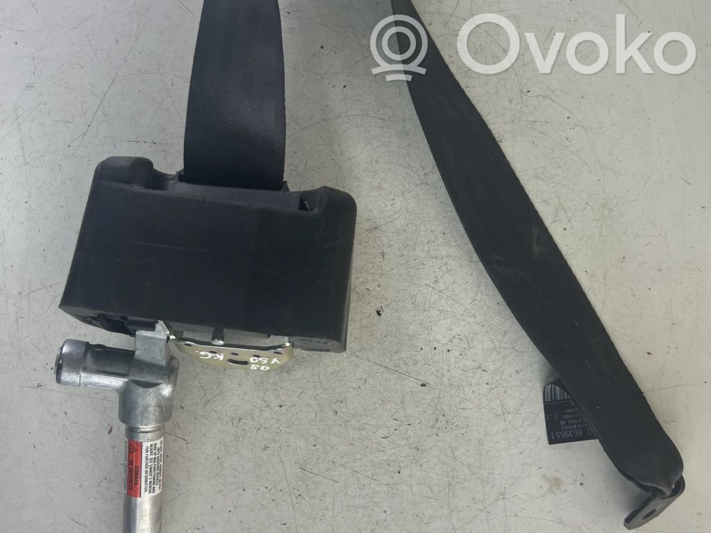 Volvo V50 Pas bezpieczeństwa fotela tylnego 