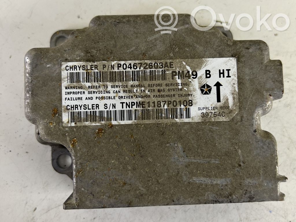 Dodge Caliber Airbag control unit/module 