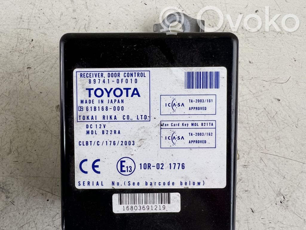 Toyota Corolla Verso AR10 Door control unit/module 