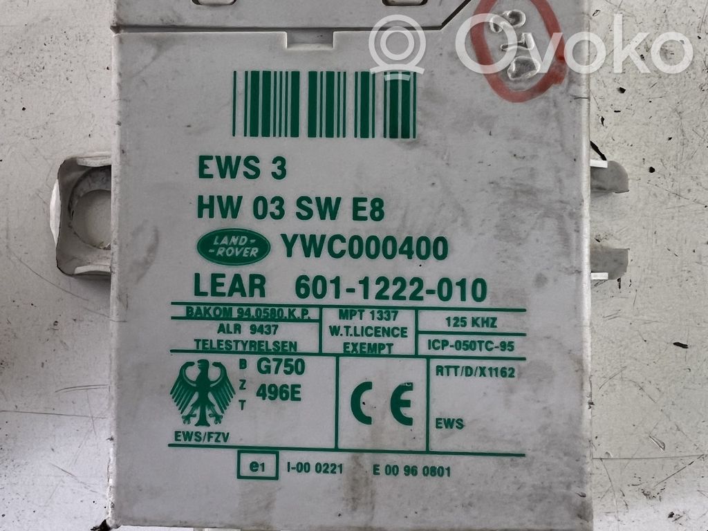 Land Rover Range Rover L322 Centralina/modulo immobilizzatore 