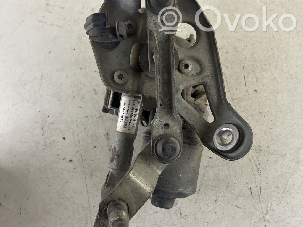 Peugeot 407 Mechanizm i silniczek wycieraczek szyby przedniej / czołowej 