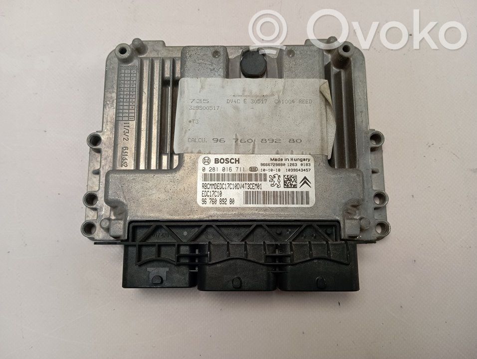 Peugeot 206+ Engine control unit/module 