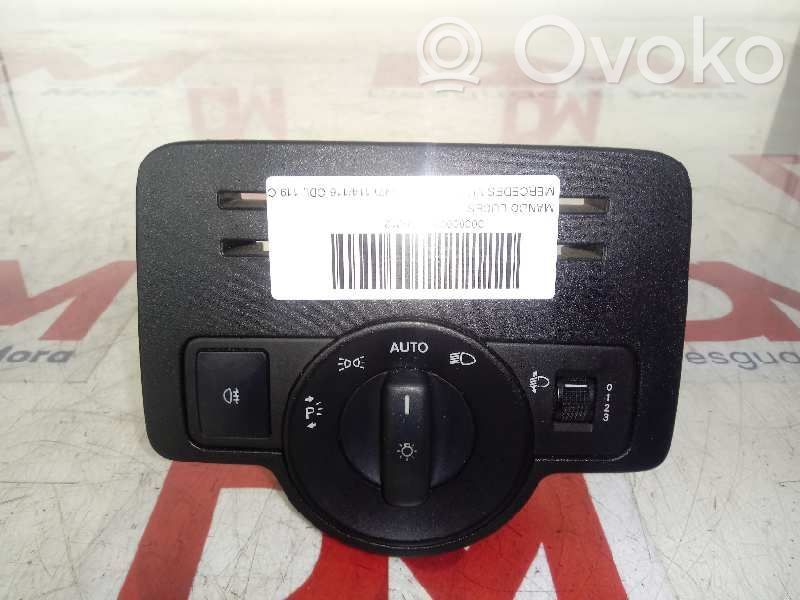 Mercedes-Benz Vito Viano W447 Interruttore di regolazione dell’illuminazione del quadro