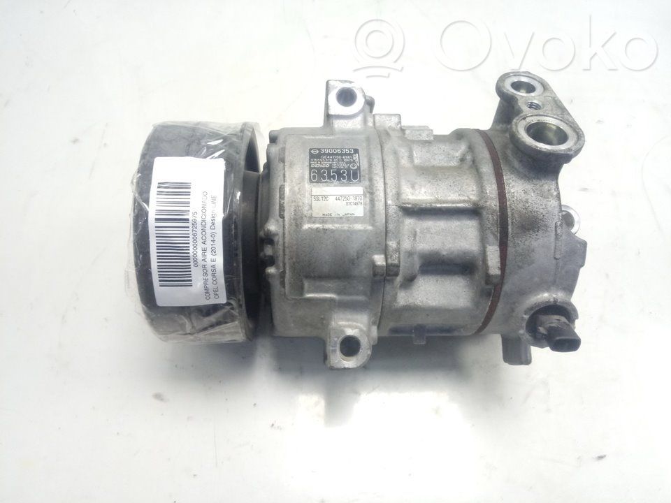 Opel Corsa E Air conditioning (A/C) compressor (pump) 