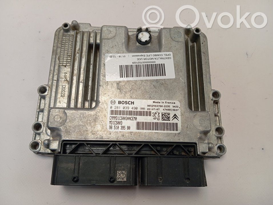 Moottorin ohjainlaite/moduuli   9851039580
