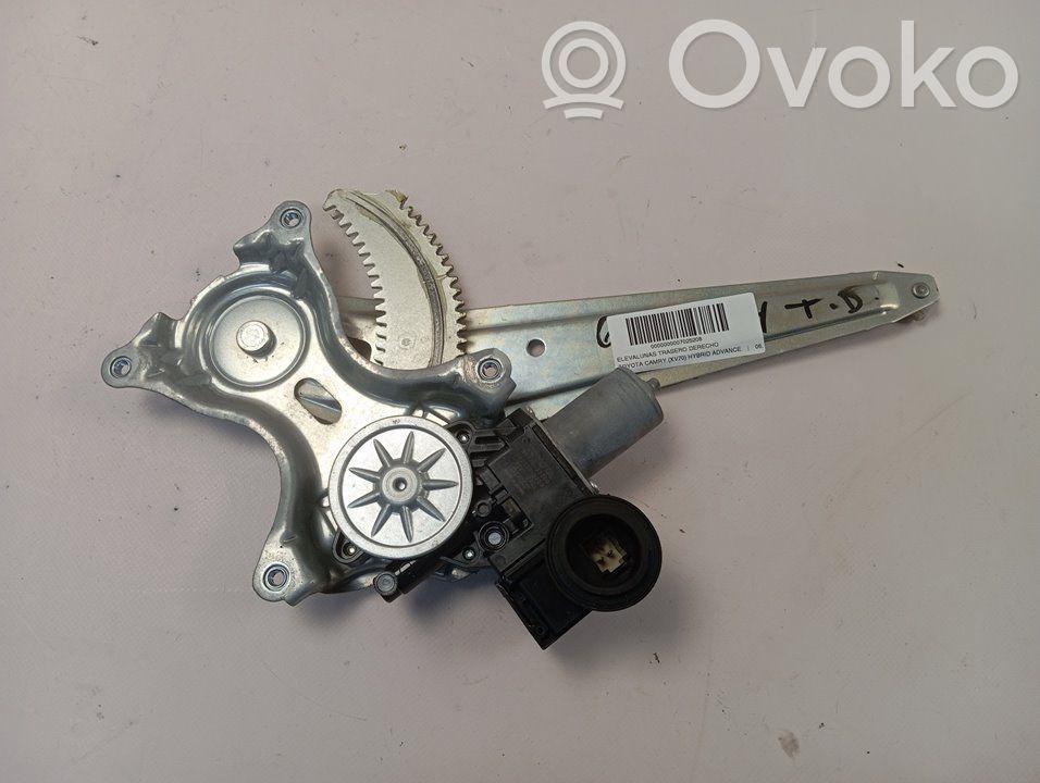 Toyota Camry VIII XV70 Mécanisme lève-vitre de porte arrière avec moteur