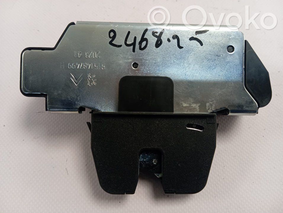 Peugeot 2008 II Tailgate lock latch 
